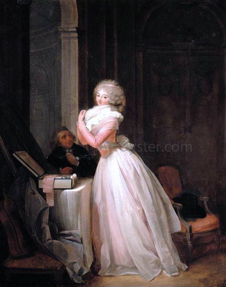 Louis Leopold Boilly Lady at Her Toilet - Canvas Print