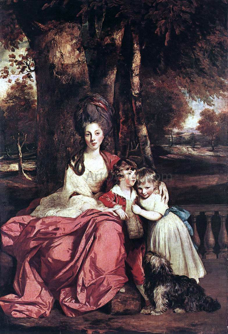 Sir Joshua Reynolds Lady Elizabeth Delme and her Children - Canvas Print