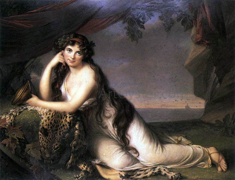 Henry Bone Lady Hamilton as a Bacchante - Canvas Print