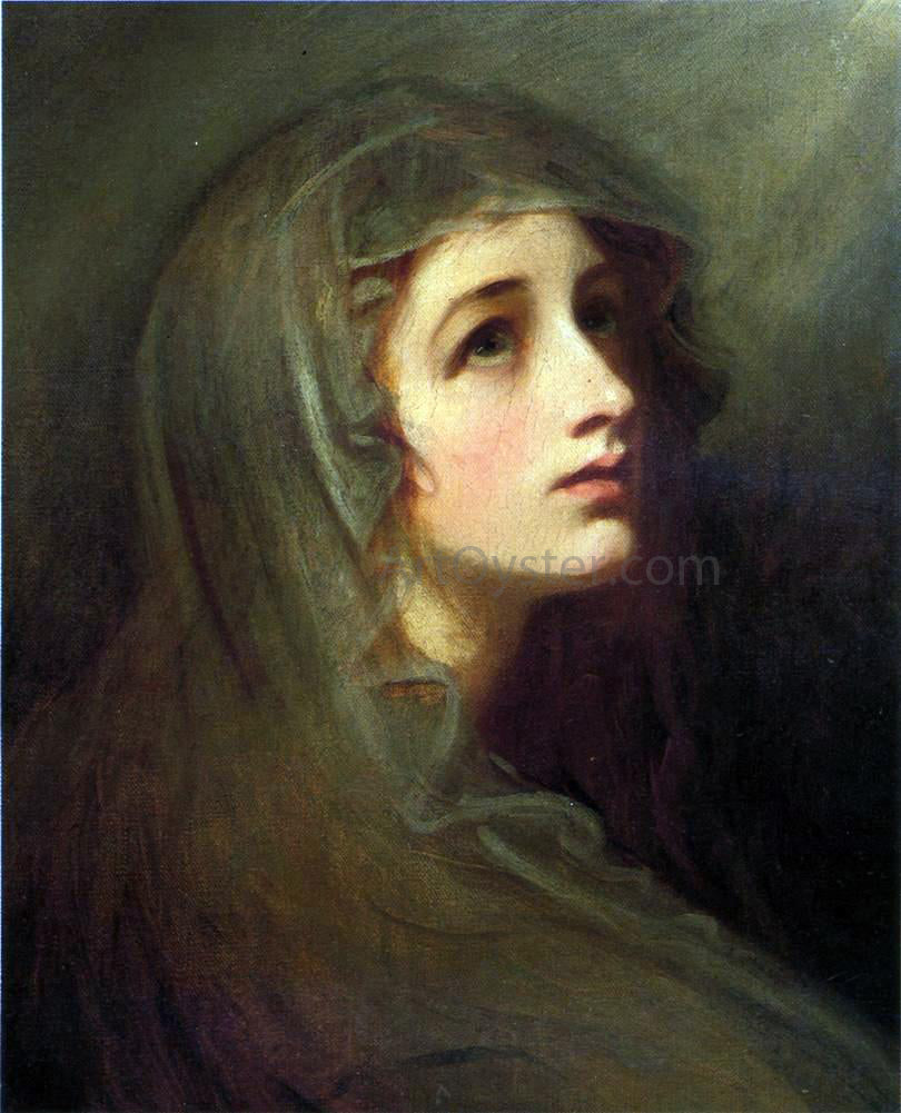 George Romney Lady Hamilton as a Vestal - Canvas Print