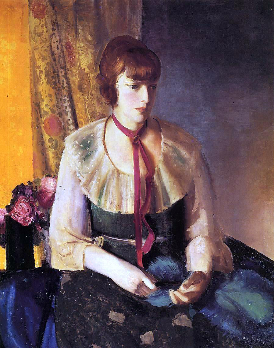 George Wesley Bellows Lady in a Green Dress - Canvas Print