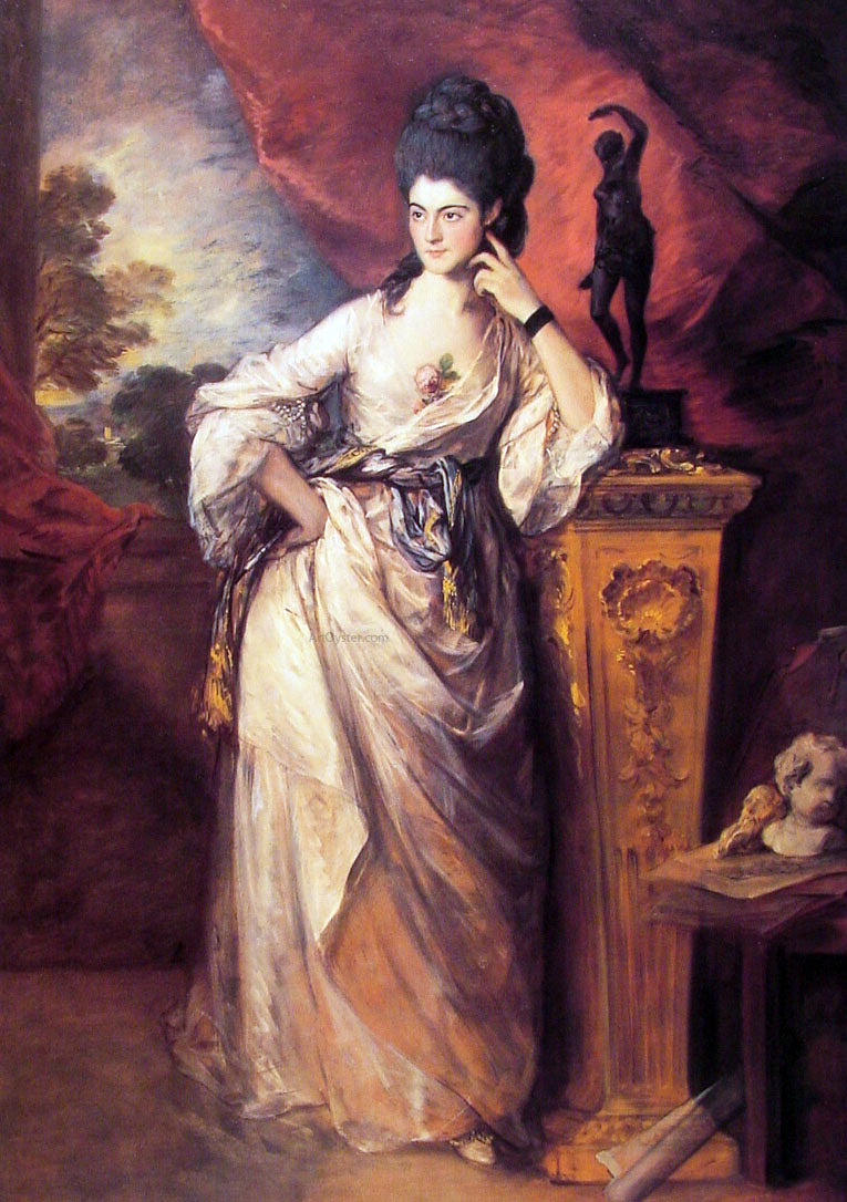Thomas Gainsborough Lady Ligonier - Canvas Print