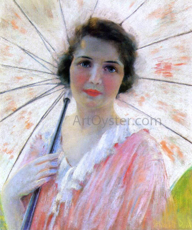 Robert Lewis Reid Lady with a Parasol - Canvas Print