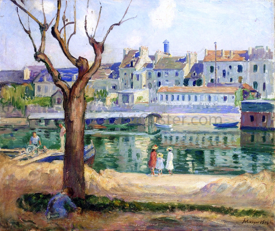 Henri Lebasque Lagny, View of the Quai de Pamponne - Canvas Print