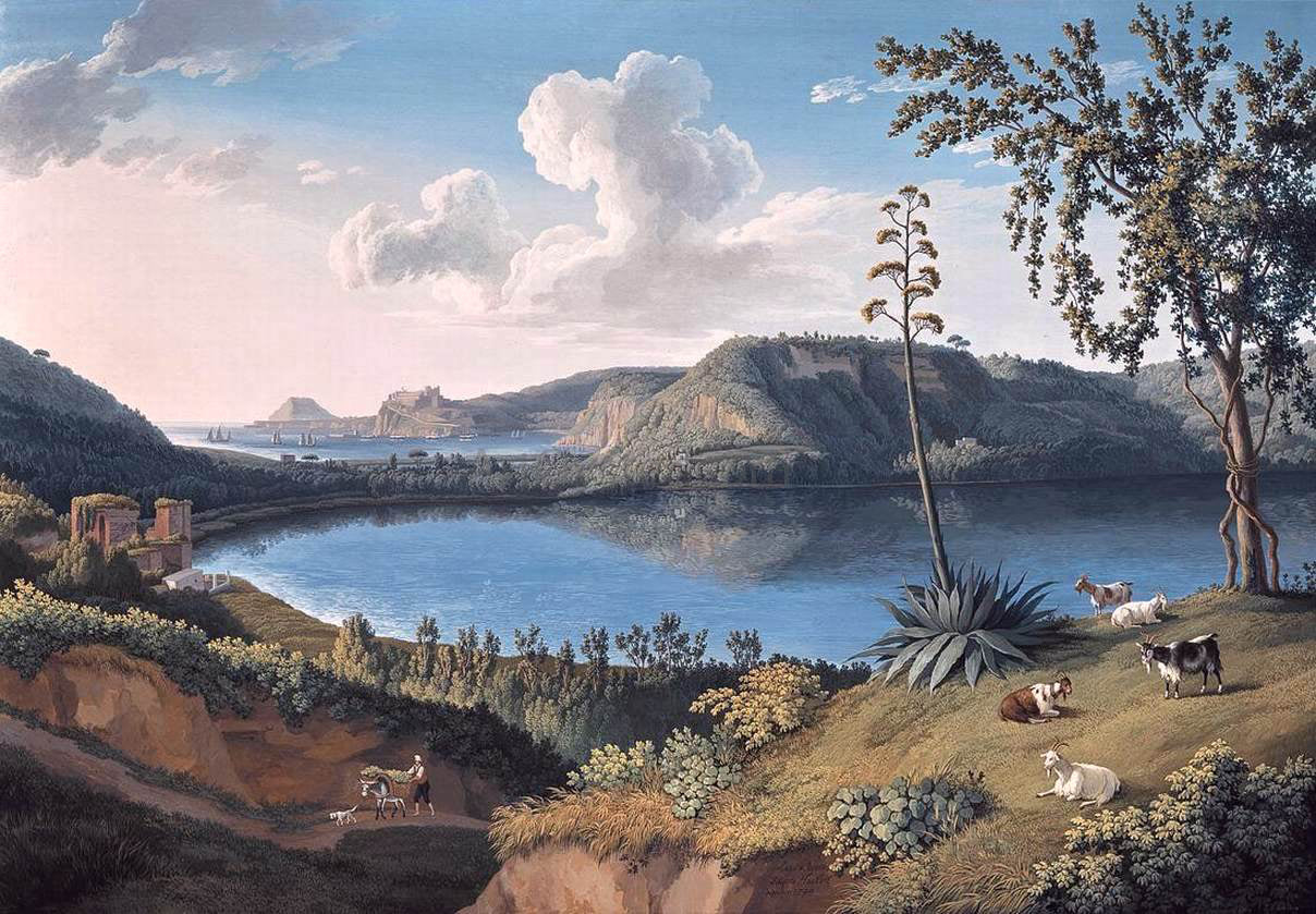 Jacob Philipp Hackert Lago d'Averno - Canvas Print