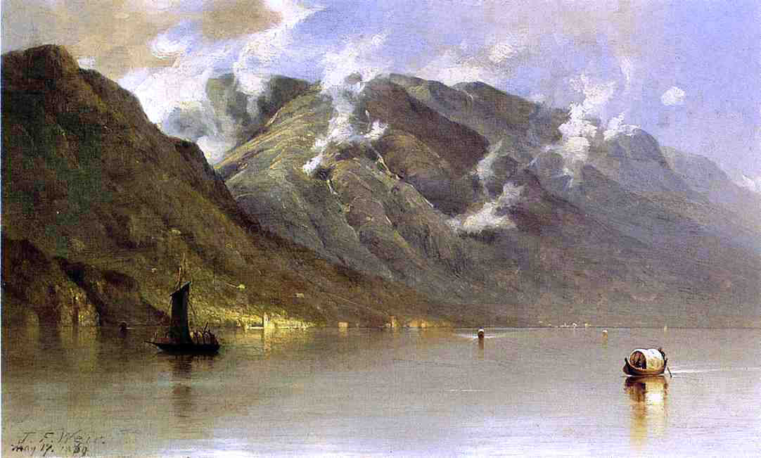 John Ferguson Weir Lago Maggiore - Canvas Print