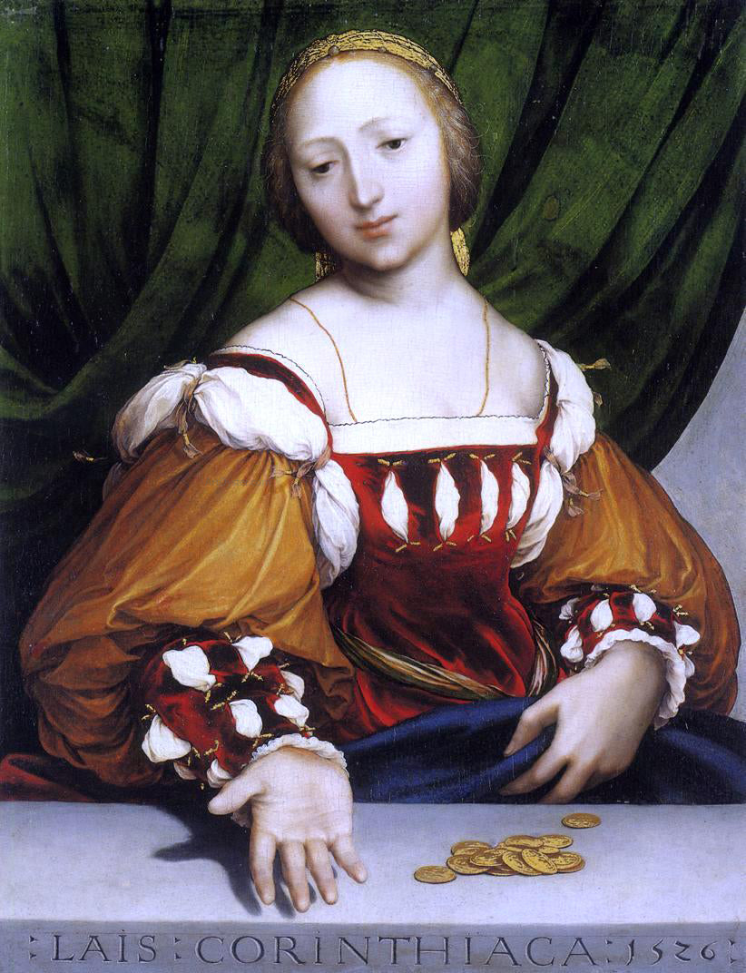 The Younger Hans Holbein Lais of Corinth - Canvas Print