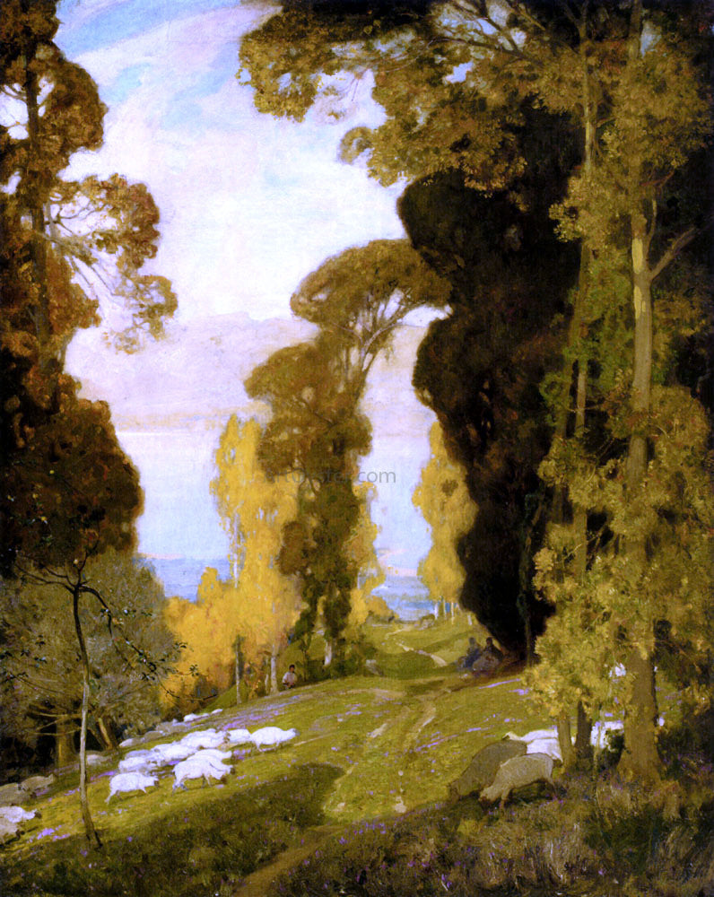 Alfred East Lake Bourget From Mount Revard, Savoy - Canvas Print