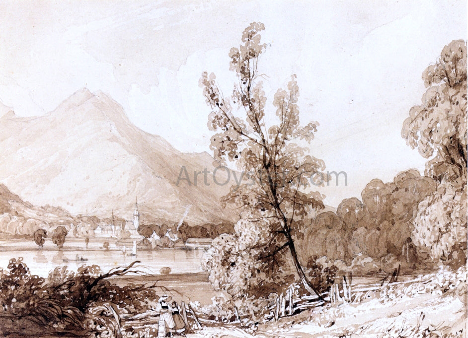 Richard Parkes Bonington Lake Brientz and Interlaken - Canvas Print
