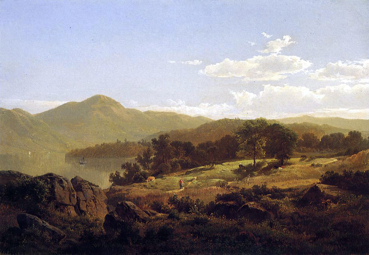 William Trost Richards Lake George, Opposite Caldwell - Canvas Print