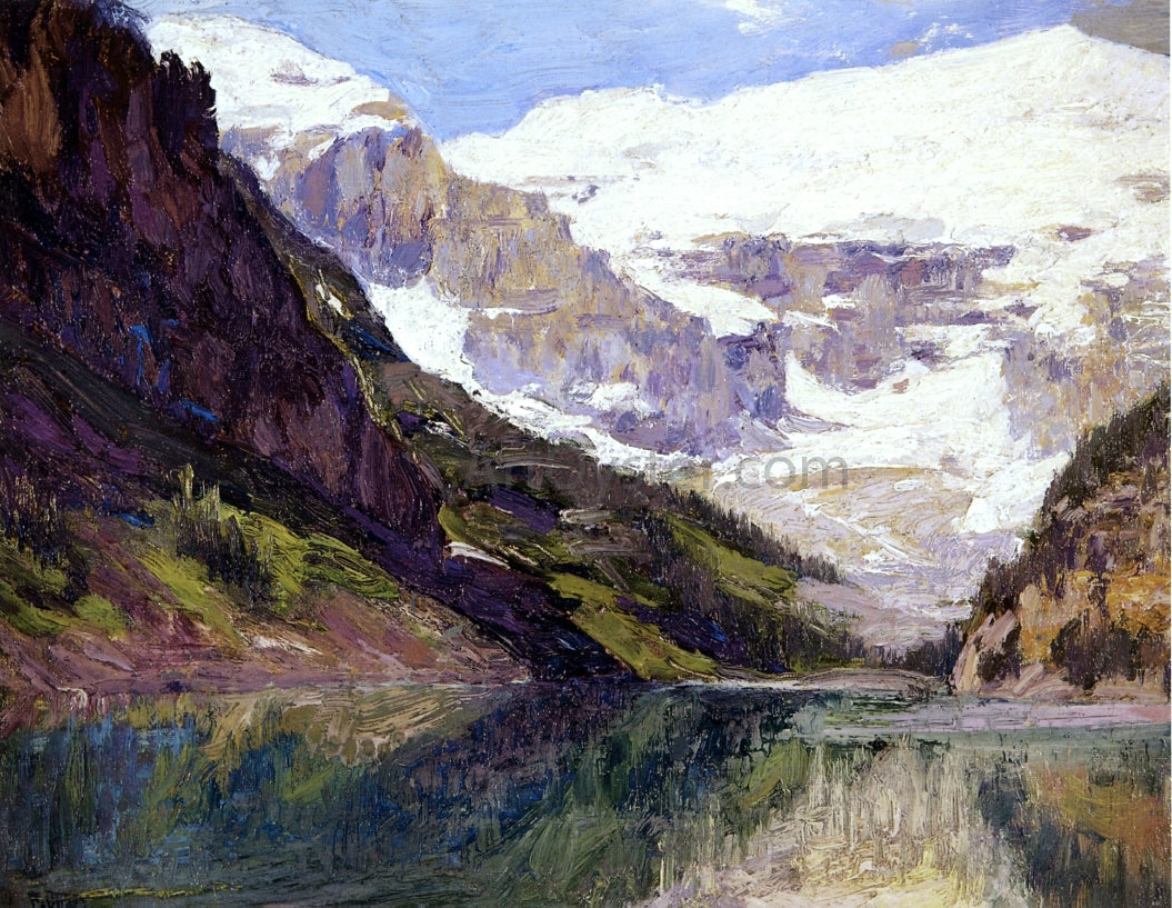 Edward Potthast Lake Louise - Canvas Print