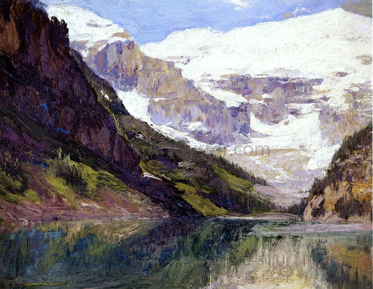 Edward Potthast Lake Louise - Canvas Print