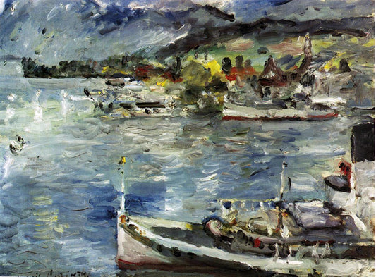 Lovis Corinth Lake Lucerne, Morning - Canvas Print