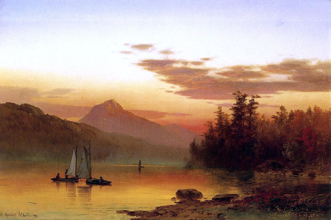 George Herbert McCord Lake Luzern, New York - Canvas Print
