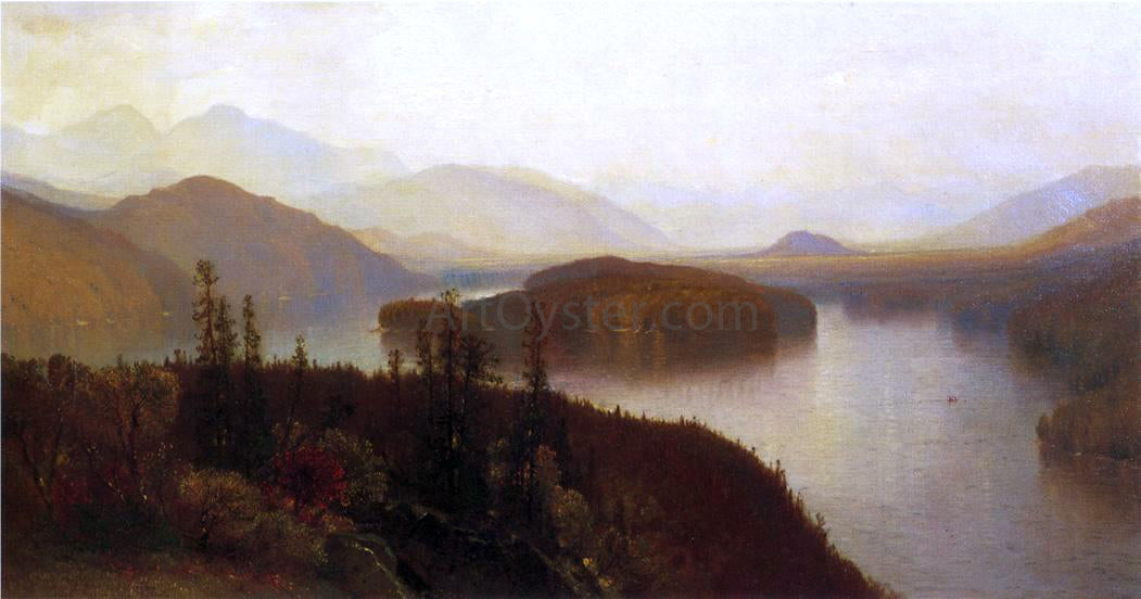 Jr. Samuel Colman Lake Placid, Adirondacks - Canvas Print