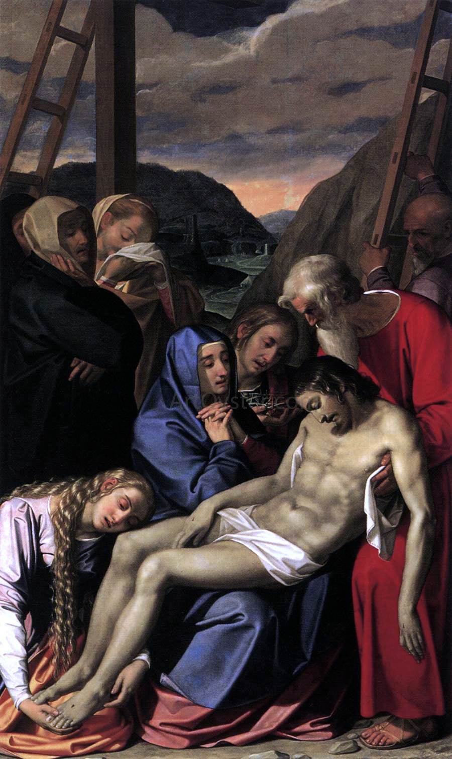 Scipione Pulzone Lamentation - Canvas Print