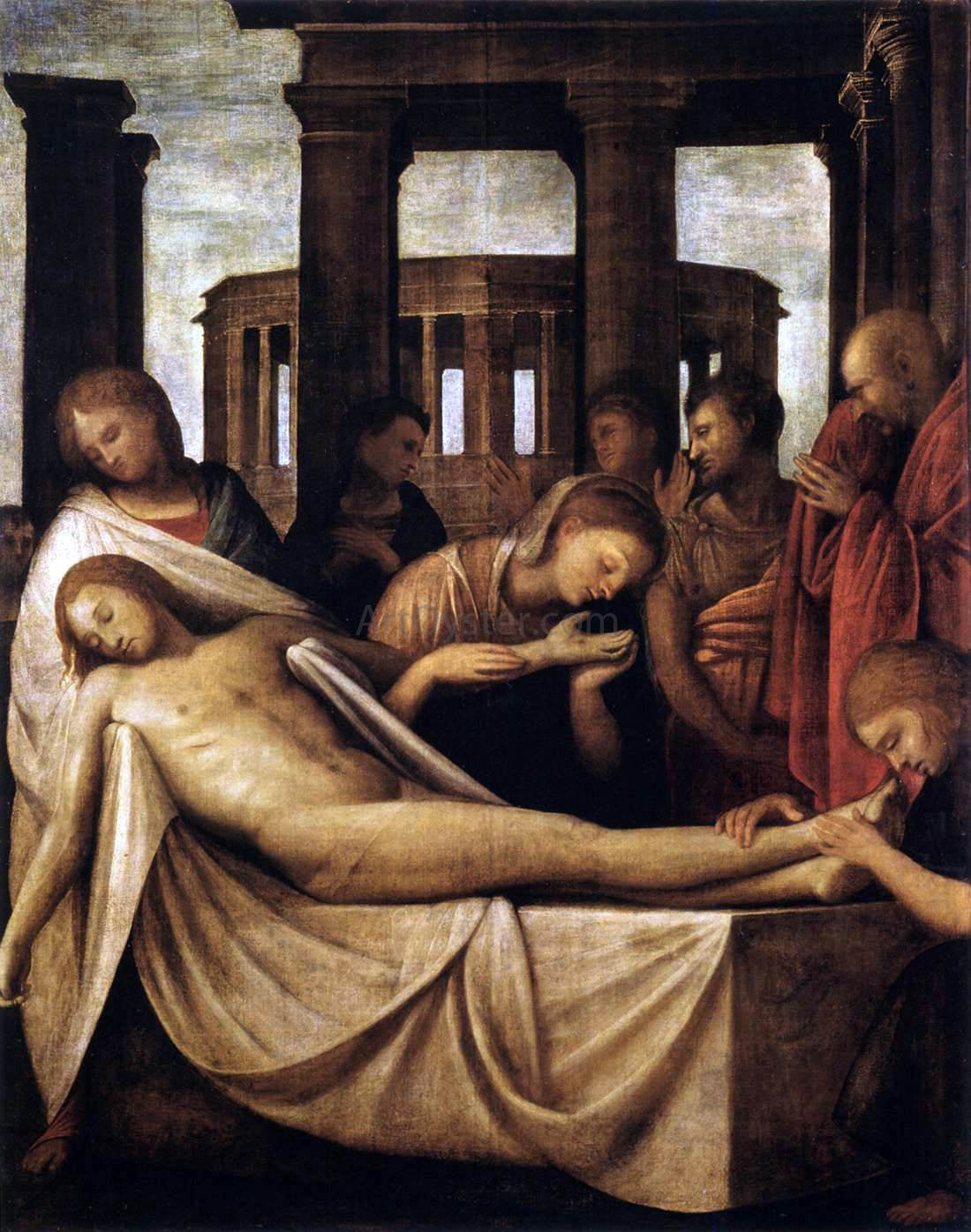 Bramantino Lamentation of Christ - Canvas Print