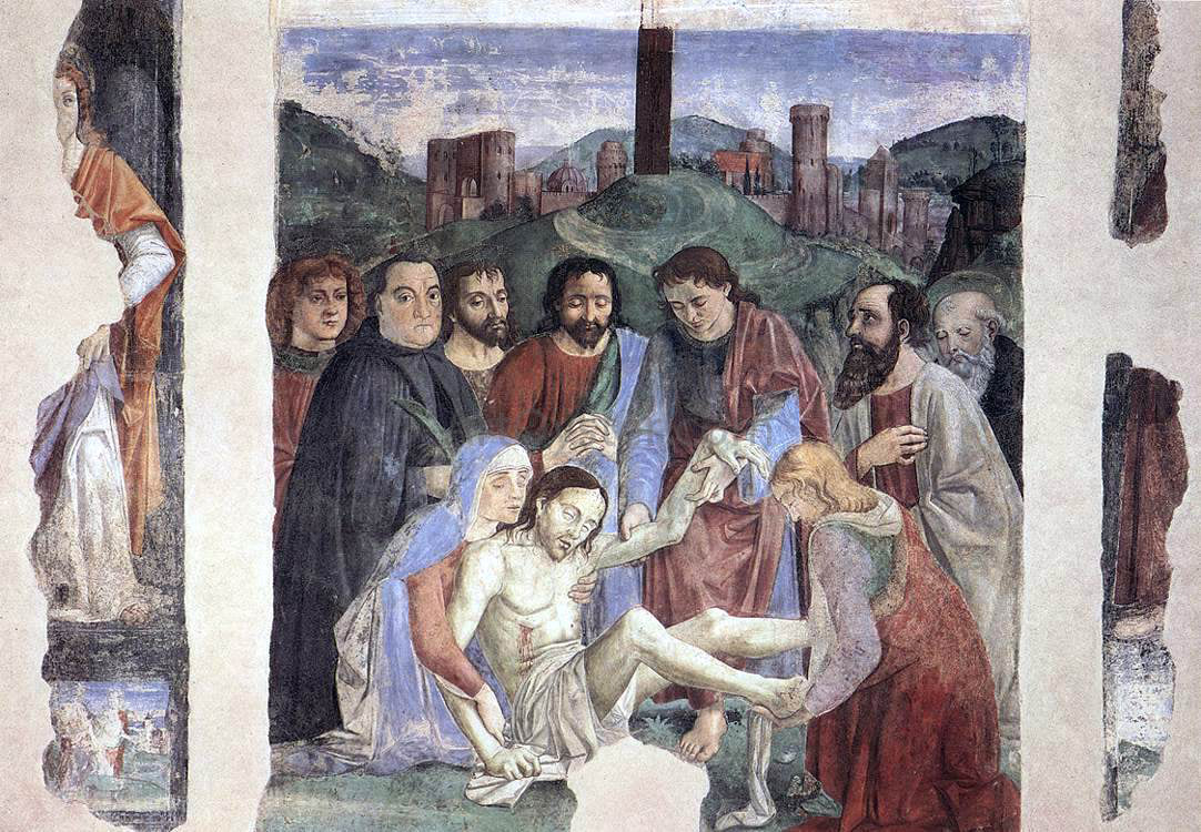 Domenico Ghirlandaio Lamentation over the Dead Christ - Canvas Print