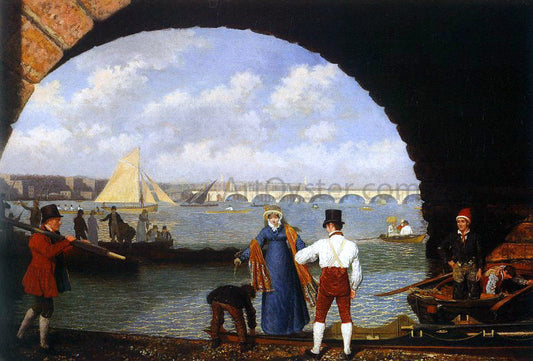 Jacques-Laurent Agasse Landing at Westminster Bridge - Canvas Print