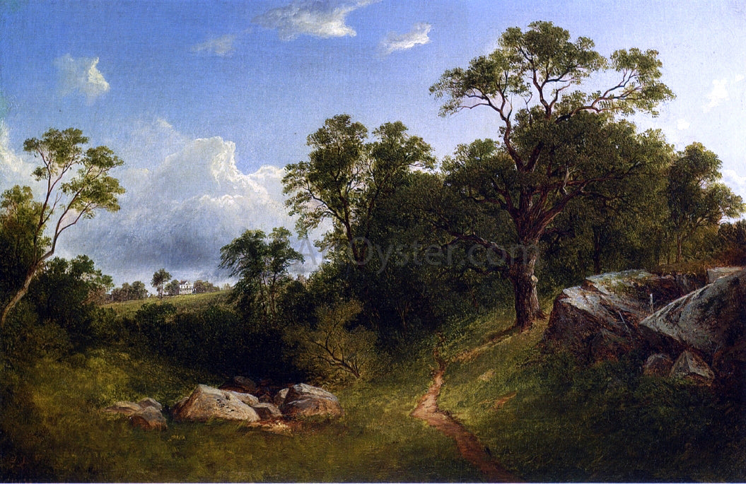 David Johnson Landscape (also known as White Mansion in the Distance) - Canvas Print