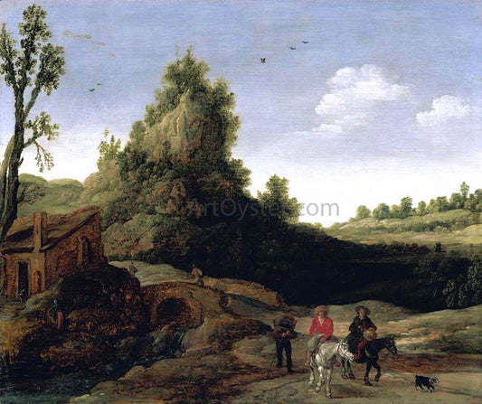 Esaias Van de Velde Landscape - Canvas Print