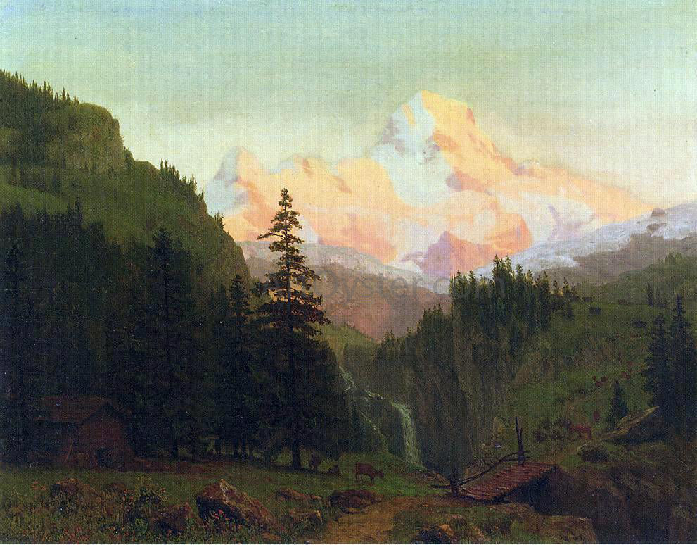 Albert Bierstadt Landscape - Canvas Print