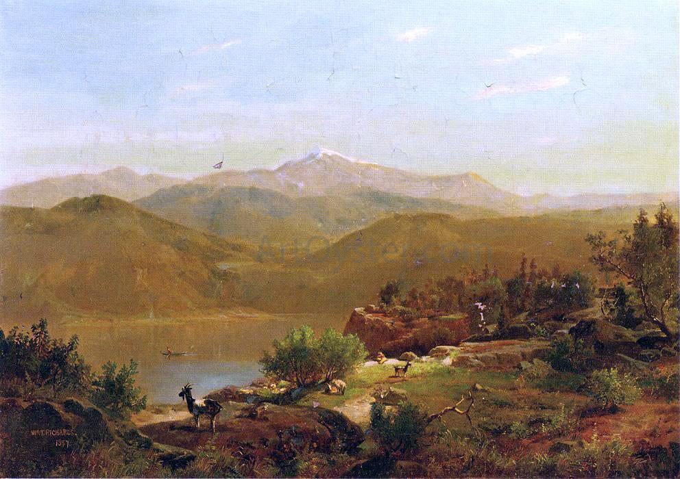 William Trost Richards Landscape - Canvas Print
