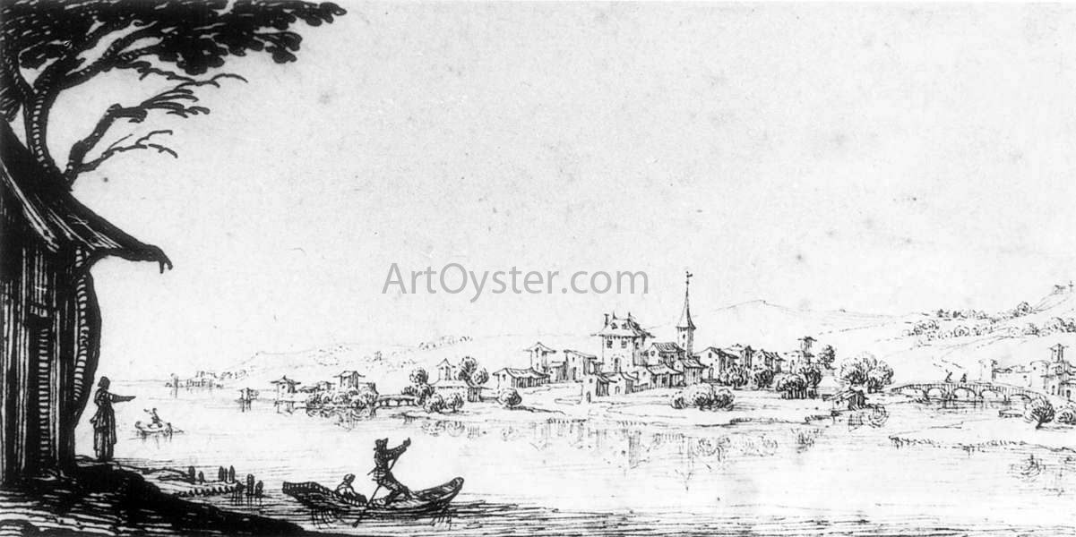 Jacques Callot Landscape - Canvas Print