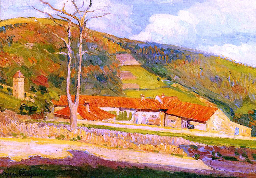 Hippolyte Petitjean Landscape - Canvas Print
