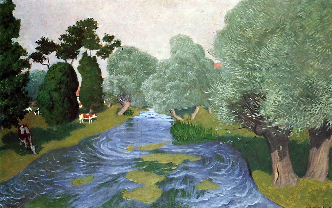 Felix Vallotton Landscape at Arques-la-Bataille - Canvas Print