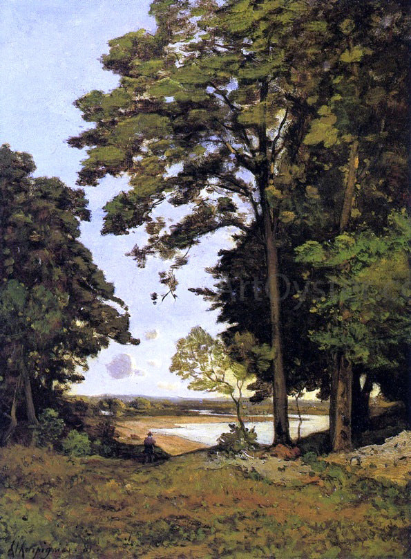 Henri Harpignies Landscape - Canvas Print