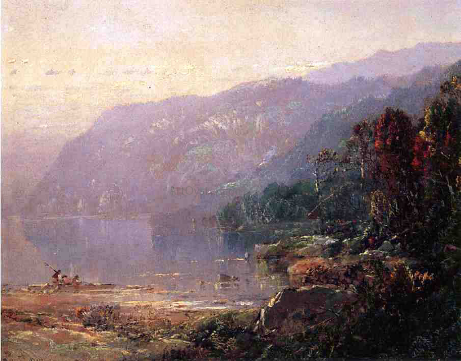 William Louis Sonntag Landscape - Canvas Print