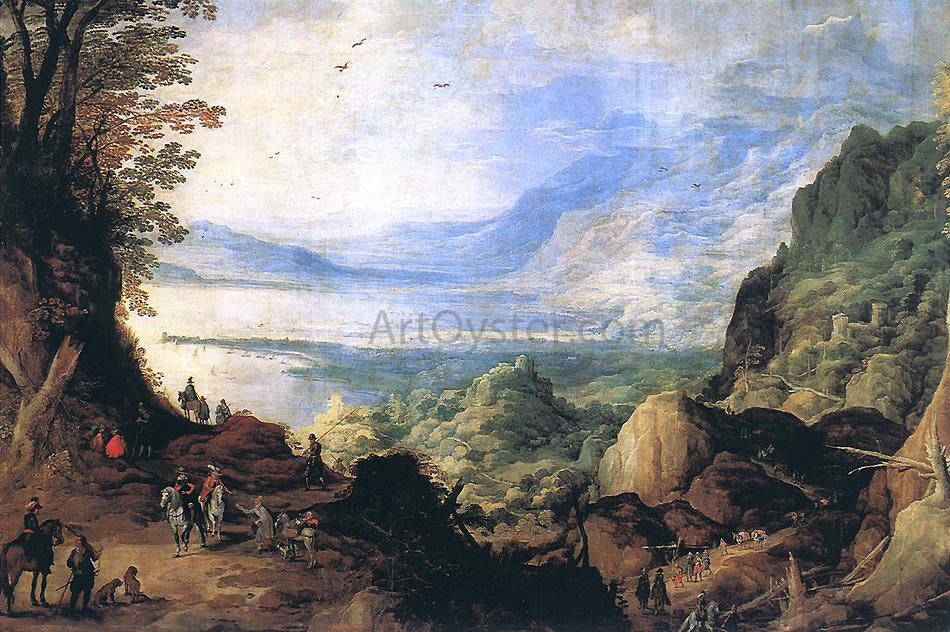 Joos De Momper Landscape - Canvas Print