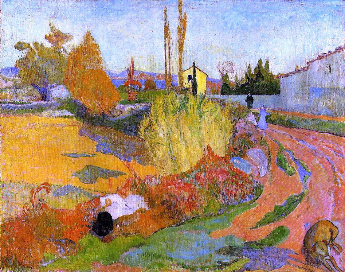 Paul Gauguin A Landscape, Farmhouse in Arles - Canvas Print