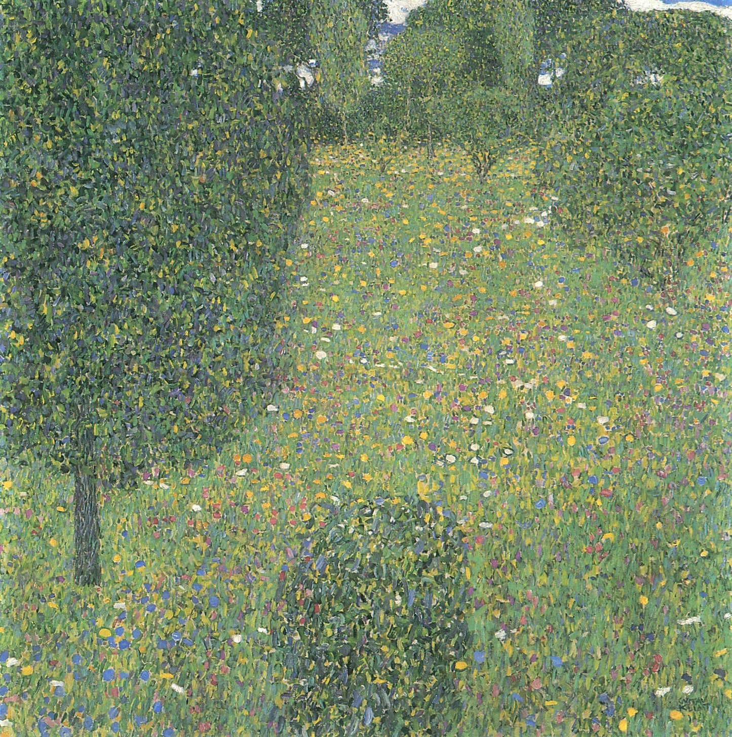 Gustav Klimt Landscape Garden Meadown in Flower - Canvas Print