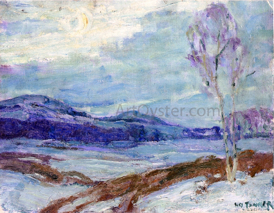 Henry Ossawa Tanner Landscape in Moonlight - Canvas Print