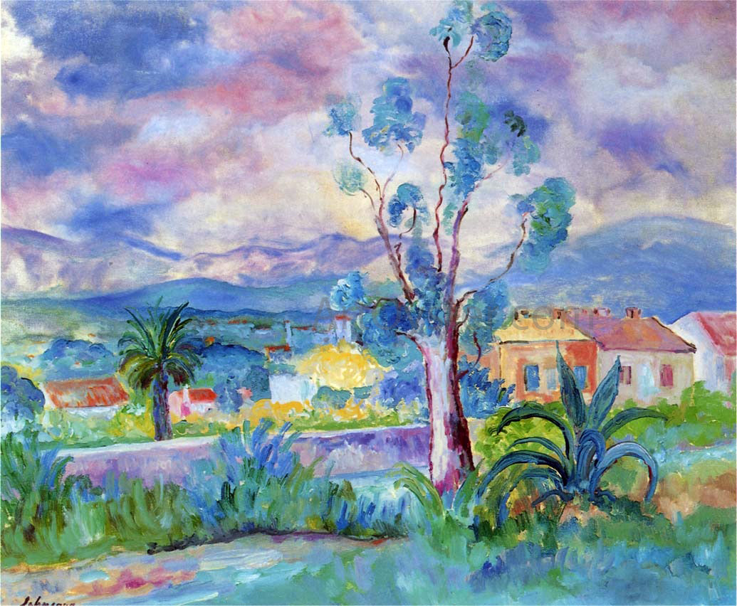 Henri Lebasque Landscape in Provence - Canvas Print