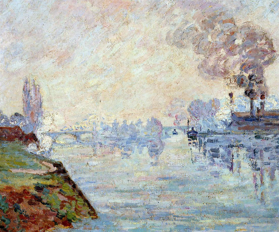 Armand Guillaumin Landscape in the Vicinity of Rouen - Canvas Print