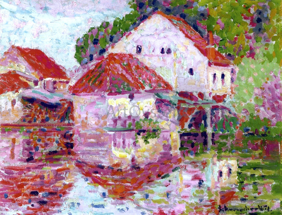 William Emile Schumacher Landscape, Moret - Canvas Print