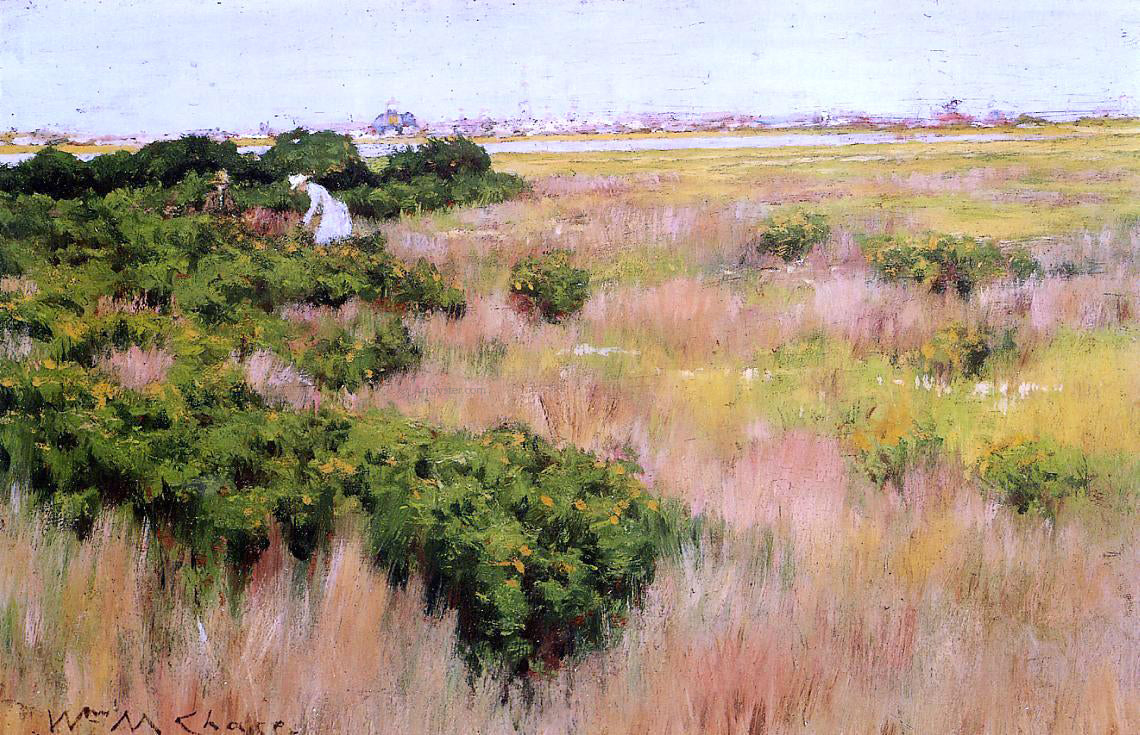 William Merritt Chase Landscape, near Coney Island - Canvas Print