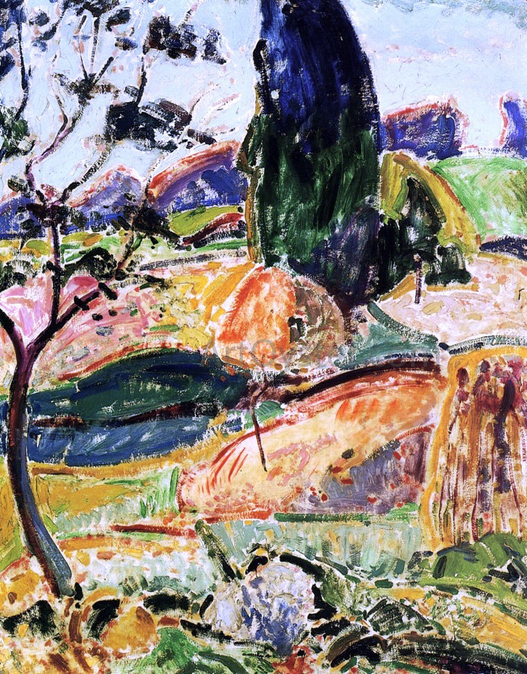 Alfred Henry Maurer Landscape near Oberstdorf - Autumn - Canvas Print