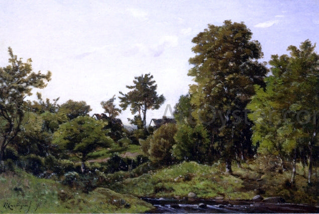 Henri Harpignies Landscape near St. Prive - Canvas Print