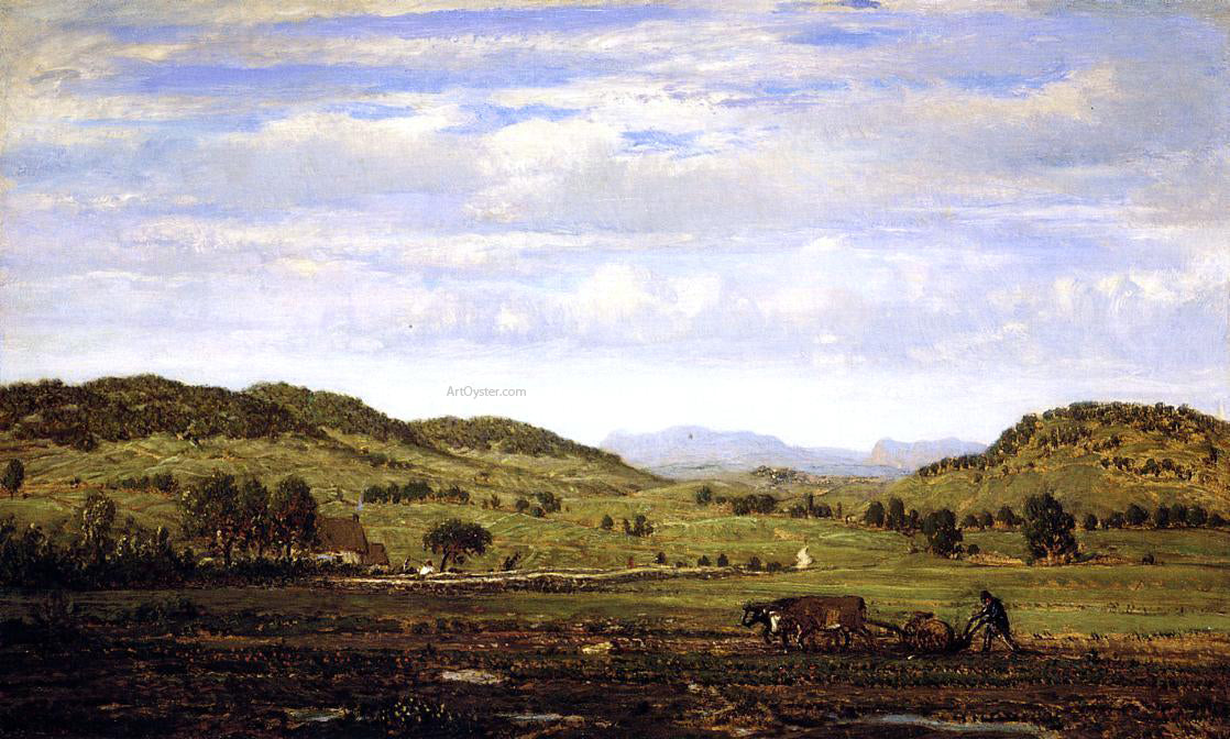Theodore Rousseau Landscape of Jura, Arbois - Canvas Print