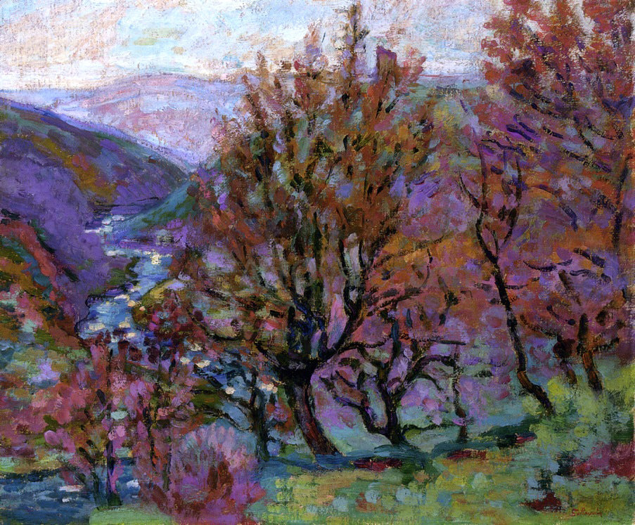 Armand Guillaumin Landscape of La Creuse - Canvas Print