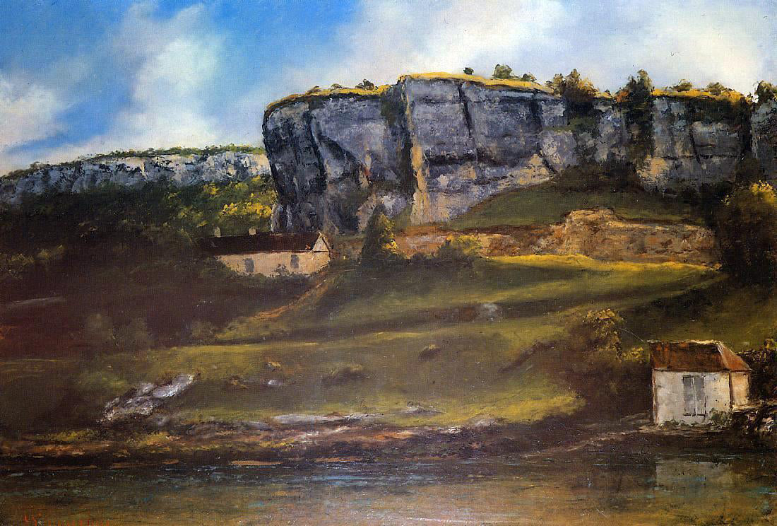 Gustave Courbet Landscape of the Ornans Region - Canvas Print