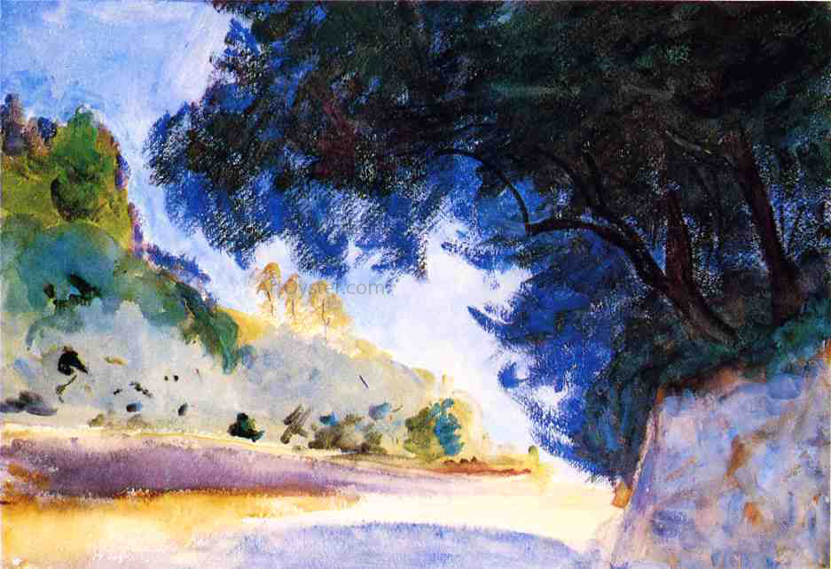 John Singer Sargent Landscape, Olive Trees, Corfu - Canvas Print