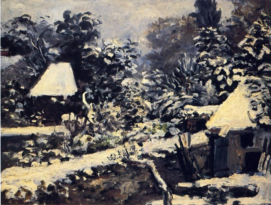 Pierre Auguste Renoir Landscape, Snow Effect - Canvas Print