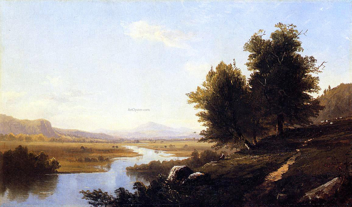 Alfred Thompson Bricher Landscape, The Saco from Conway - Canvas Print