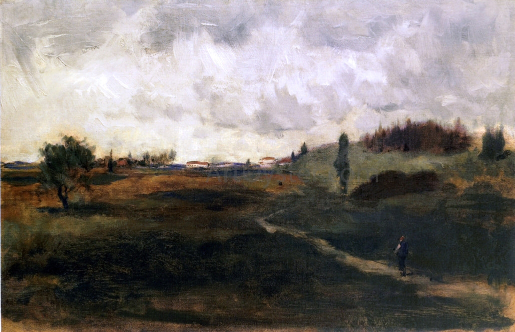 John Twachtman Landscape, Tuscany - Canvas Print