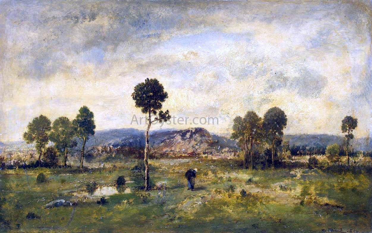 Narcisse Virgilio Diaz De la Pena Landscape with a Pine-tree - Canvas Print